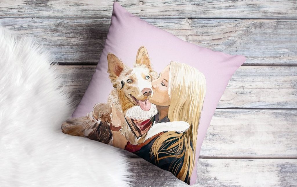 Custom made pet pillow
